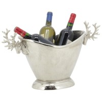 Seau à glace rafraichisseur de boissons en aluminium décor cerf