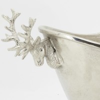 Secchiello per il ghiaccio in alluminio per bevande con decoro cervo