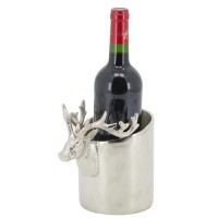 Rafraichisseur de bouteille décor cerf en aluminium