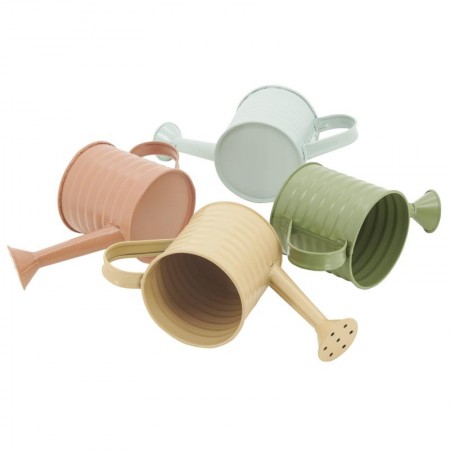 Small watering cans planter in lacquered zinc ø 9.5 h 9 cm