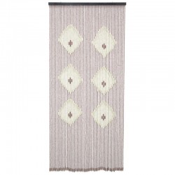 Rideau de porte perles en bois