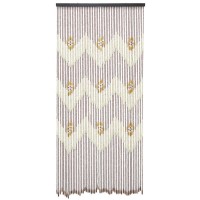 Rideau de porte perles en bois