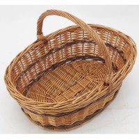 Buff Wicker Mushroom Basket