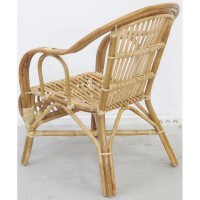 Fauteuil en gros poelet naturel