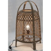 Gevlochten bamboe bamboe-lamp - natuurlijke verlichting, warm ontwerp en zen voor woonkamer en kamer