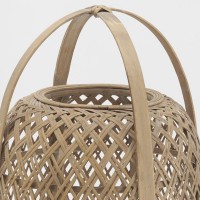 Gevlochten bamboe bamboe-lamp - natuurlijke verlichting, warm ontwerp en zen voor woonkamer en kamer