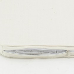 Fauteuil de salon en rotin naturel avec coussin déhoussable