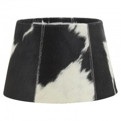 Black cowhide lampshade for table lamp