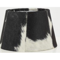 Sort cowhide lampeskærm til lampe: Armatur Design Mountain Style, Chic Country & Rustic Chalet
