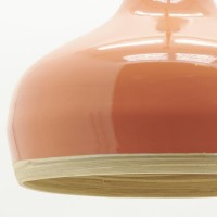 Abat-jour en bambou laqué rouge ø 30 cm