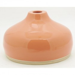 Abat-jour en bambou laqué rouge ø 30 cm