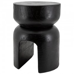 Træ træstole Paulownia Black Tinted - Design Sæde og Skandinavisk Sofa End