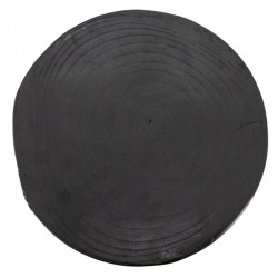Paulownia Wooden Stool Black Tinted Black - Design Sæde og Sofa End