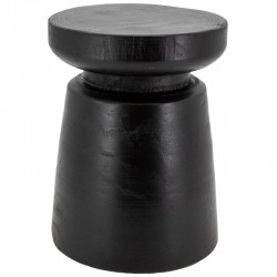 Black stained paulownia wood stool
