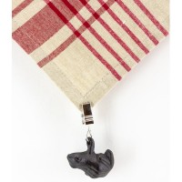 Lot de 4 poids de nappe grenouille, en fonte