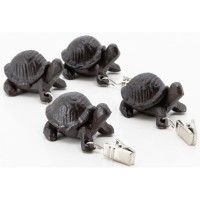 Lot de 4 poids de nappe tortue en fonte
