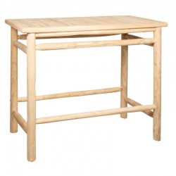 Tavolo alto in legno di teck