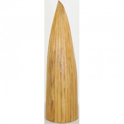 Portabicchieri di legno di mogano a forma di corteccia