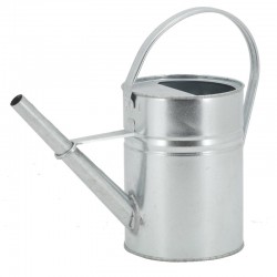 Arrosoir rond en métal galvanisé contenance 3,5L