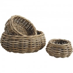 Series of 3 ball baskets in grey jacket
