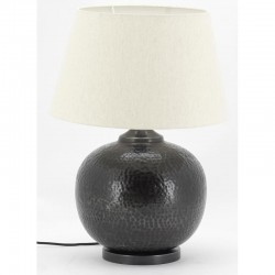 Biała lniana Pralnia do lampy Ø 40 cm