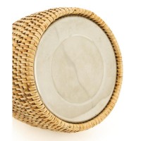 Ruostumaton teräs termos pukeutunut luonnollinen rottinki 1.5l