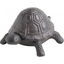 Garden box turtle in cast iron key box