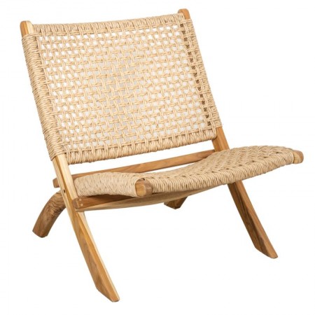 Fauteuil pliant en bois de teck
