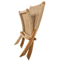 Fauteuil pliant en bois de teck