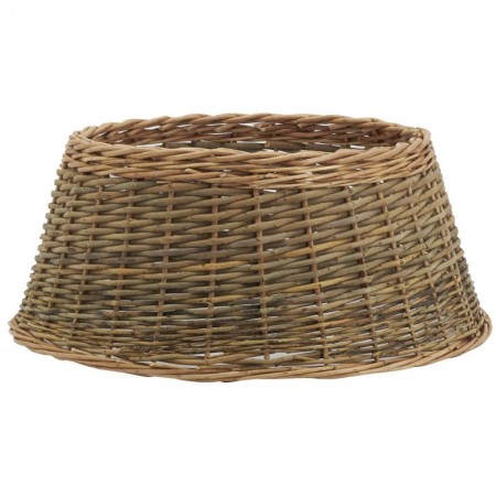 Cache pied sapin de Noël en osier