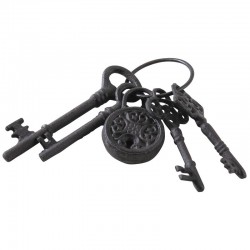 Decorative cast iron keys