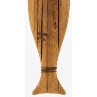 Obrane drewniane wiszące ryby naturalnej Paulownia, dekoracji drewnianej ścian do powiesnienia nadmorski dekoracji