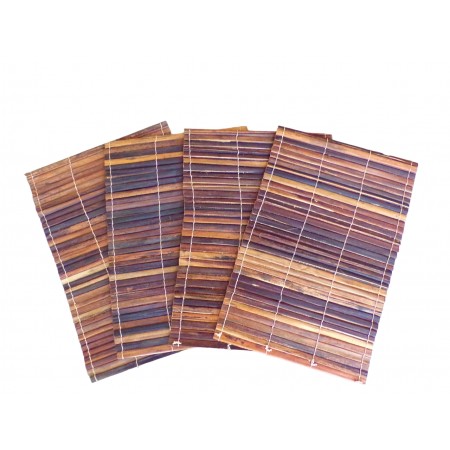 Set of 4 natural fiber banana table sets - Cooking Table Art