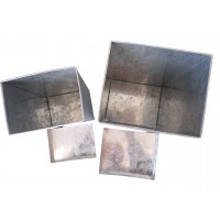 ocynkowana kuchnia metalowa, przechowywanie żywności pudełko kuchenna dekoracja rustykalna