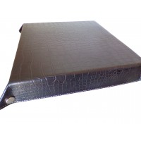 Cesta preta da mesa de croco, cesta de reciclagem dobrável quadrada