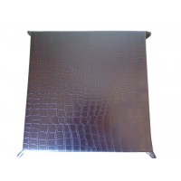 Svart Croco Desk Basket, Square Foldable Mail Recirkuler Basket