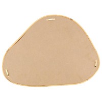 "Organic" lustro ścienne w naturalnym rattanie