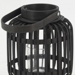 Black-dyed bamboo lantern