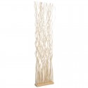 Roomdivider decoratiescherm op houten voet + 52 rieten stangen