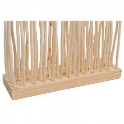 Ekran separatora części dekoracyjnej na drewnianej bazie + 52 łowców wikliny