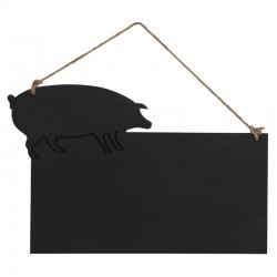 Svart Wallboard Black Mural for Chalk: Slate Wall Kitchen Design Silhouette Pork & Silhone-Beast Original Deco