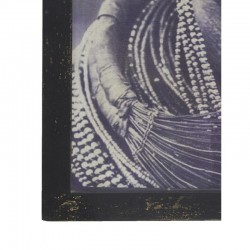 Portret mężczyzny afrykańskiego, kątowe drewno fototapeta stół ramki