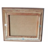 Taulukko Vanha öljymaalaus kankaalle Allekirjoitettu L. Gisquet Nature Still Carafe lasipaketti savukkeiden tuhkakuppi