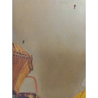 Målning målning Porträttolja på kanfas "La Dairy" enligt Johannes Vermeer (1632-1675)