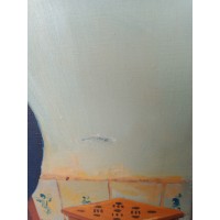 Malerei Malerei Porträtöl auf Leinwand "La Dairy" nach Johannes Vermeer (1632-1675)