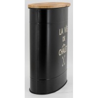 Hocker und Eimer mit Pellets Metall Chalet Life: Storage Granulat & Assisted Mountain Style