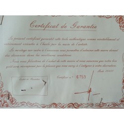 Pintura Aceite sobre lienzo Paisaje marino Sol Sea Vagüe Vague Gaviotas Marco de madera de oro