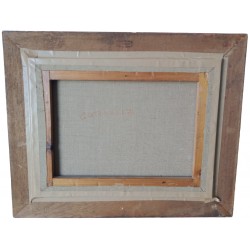 Olej stołowy na płótnie sceny jeźdźcy polowanie na koniach po Eugène Péchaubès Złota drewniana rama Złoty liść