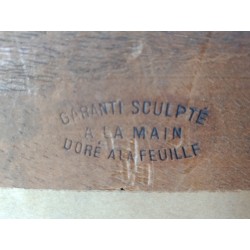 Pöytäöljy kankaalle kohtaus ratsastajat ratsastavat metsästys Eugène Péchaubès Golden Puinen kehys kulta lehti