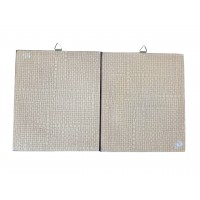 Partij van 2 - Kunstchromolithografie Tafels op Goudblad Marine Landschap Seaside Boat Sailboat